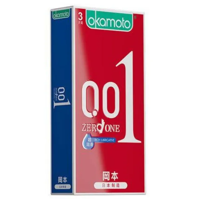 Okamoto 001 Polyurethane Condoms 3s