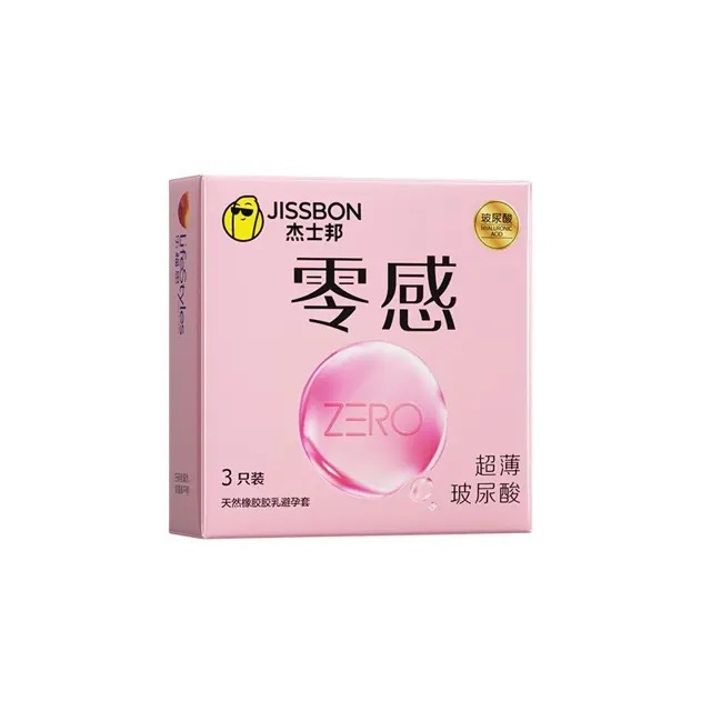 Jissbon Zero Hyaluronic Ultra-Thin Condoms 3s